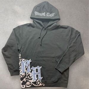 Ninth Hall Black Graphic Hoodie Mens Large Streetwear Pullover